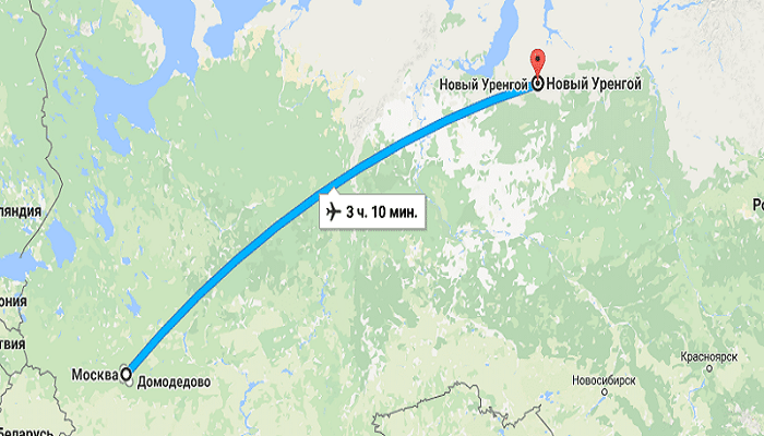 Москва — Новый Уренгой